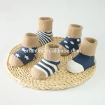 soft touch winter boots baby shoes floor socks baby cotton socks/infant toddlers cartoon tube socks with grip