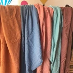Solid Breathable Gauze Cotton Baby Muslin Swaddle Blanket