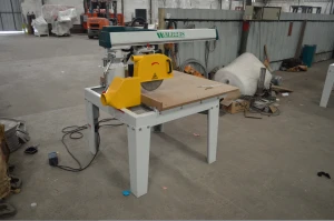 solid wood cross cutting industrial radial arm saw cutting machine