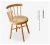 Import Solid wood dining chair single back Vintage rattan weave Windsor chair dining table chair combination living room bedroom rattan from China