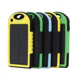 Solor energy power bank with LED flashlight torch and battery indicators 5000mAh 8000mAh