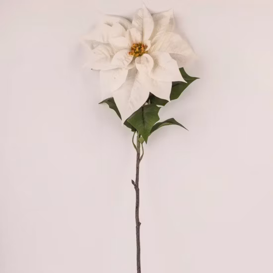Hot Sale Artificial Christmas Poinsettia Flower for Christmas Table Decoration
