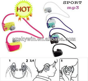 Sport Wireless Handsfree Headset MP3 Player with USB SD TF Card Slot up to 8GB