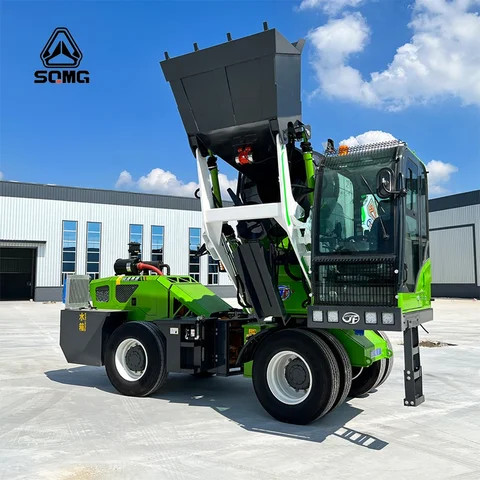 Self Loading Machine Isolated View Buy Sqmg Multifunctional 2.6cbm Portable Concrete Truck Mixer 4wd Ce ...
