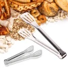 Stainless steel kitchen tools food bbq salad server set tong cooking tongs