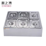 Stainless Steel Restaurant Hotel kitchenware seasoning box spice box 6pc