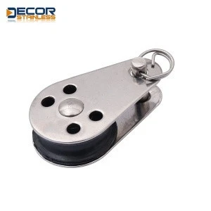 Stainless Steel Single Block Nylon Sheave Pulley