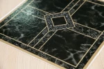 Steady style floor covering square shape pvc plastic floor tile