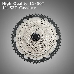 Superlight Weight New 2018 Design Silver Steel 11-50T 11-52 Teeth MTB Mountain Bike Bicycle Cassette Freewheel/ Flywheel