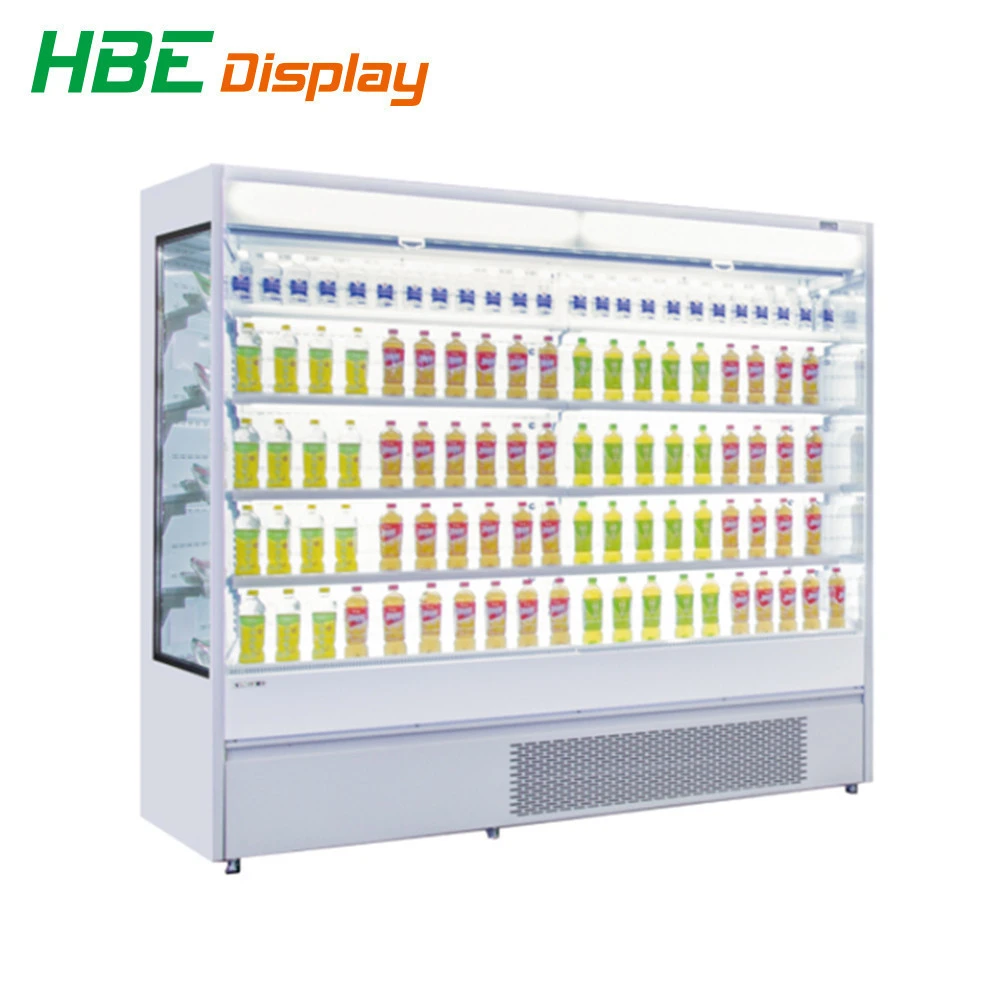 Supermarket Ice Cream Display Refrigerator Commercial Upright Freezer