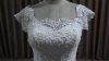 SW16655 Gorgeous Elegant White Ruffle Skirt Trumpet Mermaid Long Real Sample Bridal Gowns Lace Wedding Dresses