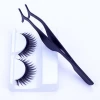 Synthetic metallic black eyelash curler