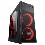 SZMZ ATX Golden Shield computer gaming chassis tower ATX case with RGB fan