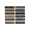 Tactical Patch Full Embroidery Military Hoop and Loop Patches for Hats