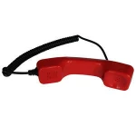 telephone headset rj11 vandal resistance chemical plant rugged telephone handset