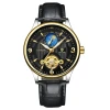 TEVISE T820B Men&#39;s Automatic Mechanical Watch Fashion Casual Leather Band Watches
