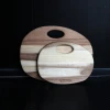Thailand Wooden Charcuterie Board Shaped Acacia Wooden Cutting Board Wood Chopping Board With A Hole Hanger