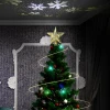 The 2020 Newest LED Projection Lamp Five -Pointed  Star Tree Topper with Snowflake Night Light for Christmas Decoration
