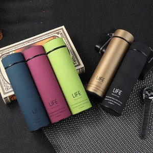 Thermos Tea Vacuum Flask With Filter Stainless Steel 304 Thermal Cup Coffee Mug Water Bottle Office Business Home Thermo