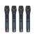 TIWA four channels UHF wireless microphone with 4 handhelds/headsets/conference