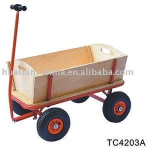 Tool Cart TC4203A,Wooden trailer with flexible front &amp
