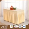 Top quality good price restaurant soft classical table skirt