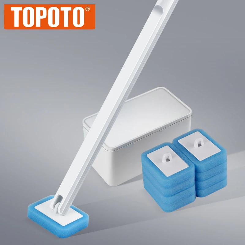 TOPOTO Sponge Disposable Toilet Brush Head Funny Portable Toilet Brush