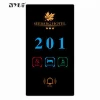 Touch Control 258MM Hotel Electronic Doorplate Tempered Glass Panel do not disturb sign  Doorbell