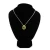 Trending hot fashion design plated custom layered necklace zircon necklace set jewelry accessories