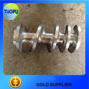 Tuopu precision casting customized meat grinder knife stainless steel screw for meat grinder parts