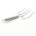 Turkey Lifting Forks Meat Claws Strong Endurance Stainless Steel Poultry Chicken Fork  Essential for BBQ & Thanksgiving Pros