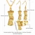 Import U7 Kundu Drum Necklace Earring Ring Women Set 18K Gold Plated png set jewelry from China