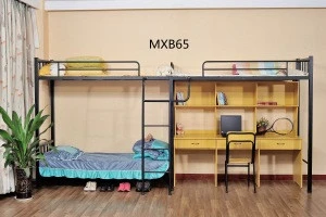 University dormitory bunk beds