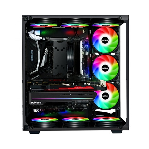 Buy Uphere 120mm 6pin Case Fan Rgb Led Computer Fan Cooler With Rf ...