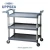 Import UPPSEA Commercial Executive Black Utility Cart Plastic Service Trolley from China
