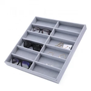 Velvet sunglasses display box sunglasses display tray  glasses display props
