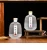 Import Vertical Stripes Glass Wine Bottles Fruit Wine White Wine Whisky Liquor Bottle from China