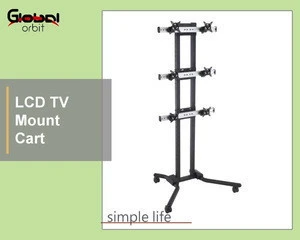 Video Wall Mount Rolling Portable LED TV Mounting Bracket Stand