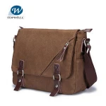 Vintage Mens Messenger Bags Canvas Shoulder Bag Fashion Men Business Crossbody Bag Printing Travel Handbag