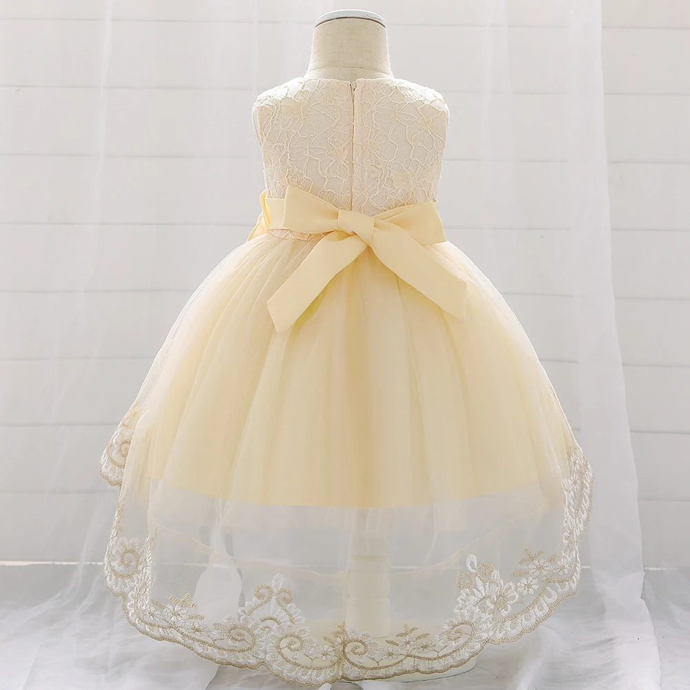 Vintage Princess Party Dress Elegant Sleeveless Baby Girl Dresses