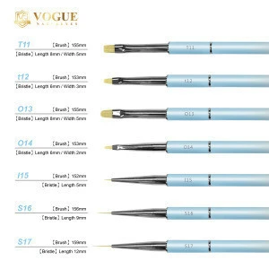 VOGUE Nail Art Drawing Gradient Gel Brush kit
