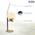 Import VONN Lighting Chianti VAT6121AB 22&quot; Height Integrated LED Table Lamp with Glass Shade in Antique Brass from USA