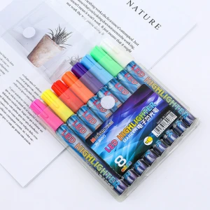 W-800 Electronic screen pen colored highlighters LEDS pecial pen for electronic fluorescent luminous board 8Color