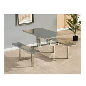 Waterproof Public Staff Dining Table Metal College School Eating Canteen Restaurant Furniture Table