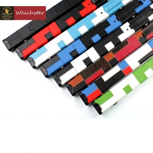 Weichster 3/4 Handmade Snooker Pool Hard Cue Case Choose Your Favourite Patch Color
