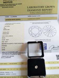 White VS-H CVD loose diamond Polished white lab created diamond