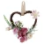 Import Wholesale Artificial Rose Flower Heart-shaped wreath Multicolor optional Villa&#39;s door flower mini wreath Decoration from China
