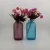 Wholesale Blue Embossed Glass Flower Vase