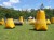 Wholesale Cheap Paintball Barrier Target Shooting Game Inflatable Archery Obstacles Laser Tag X Bunker X X Paintball Bunkers Set