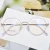 Import Wholesale Clear Lens Gold Eyeglasses Frames Metal Optical Frame Gold Retro Glasses from China
